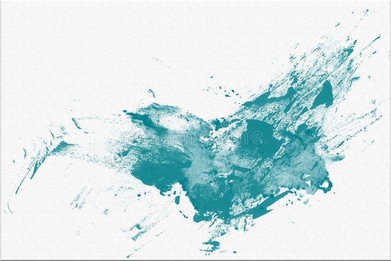 Abstract blue hand draw watercolor stain background royalty free illustration