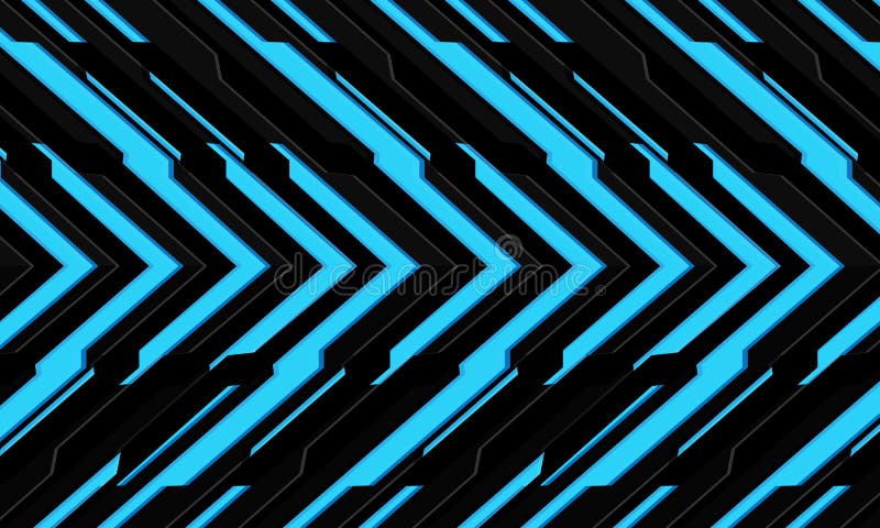 Abstract blue light cyber futuristic arrow technology arrow direction grey metallic pattern design modern background vector vector illustration