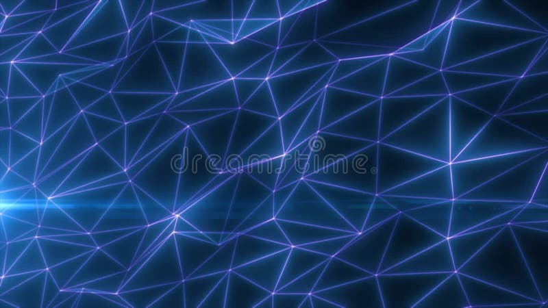 Abstract blue lines and triangles glowing high tech digital energy abstract royalty free illustration