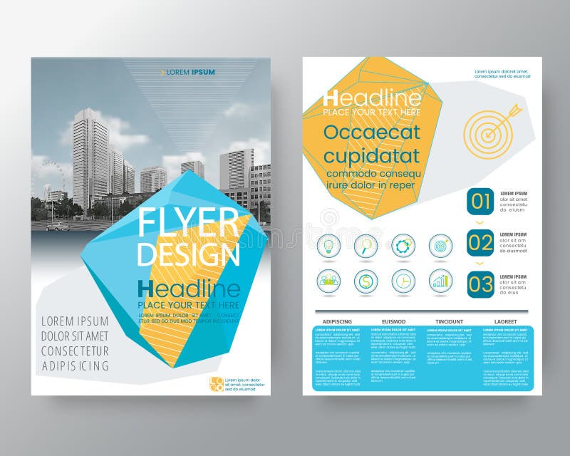 Abstract blue low polygon Brochure annual report cover Flyer Poster design Layout vector template in A4 size vector illustration Abstract blue low polygon Brochure annual report cover Flyer Poster design Layout vector template in A4 size vector illustration