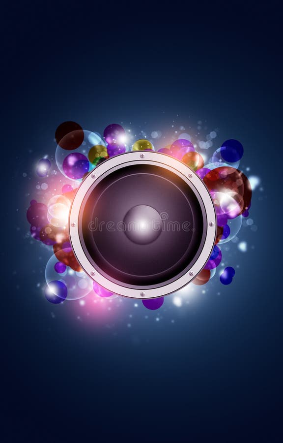 Abstract Blue Music Background Stock Illustration Illustration of