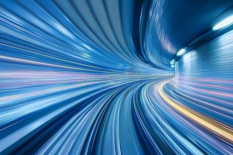 An abstract blue neon light effect stock image provided by rawpixel. royalty free illustration