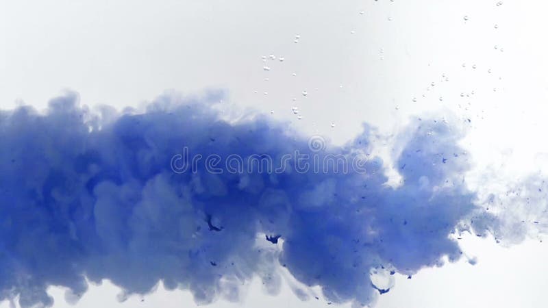 Abstract blue paint splash.