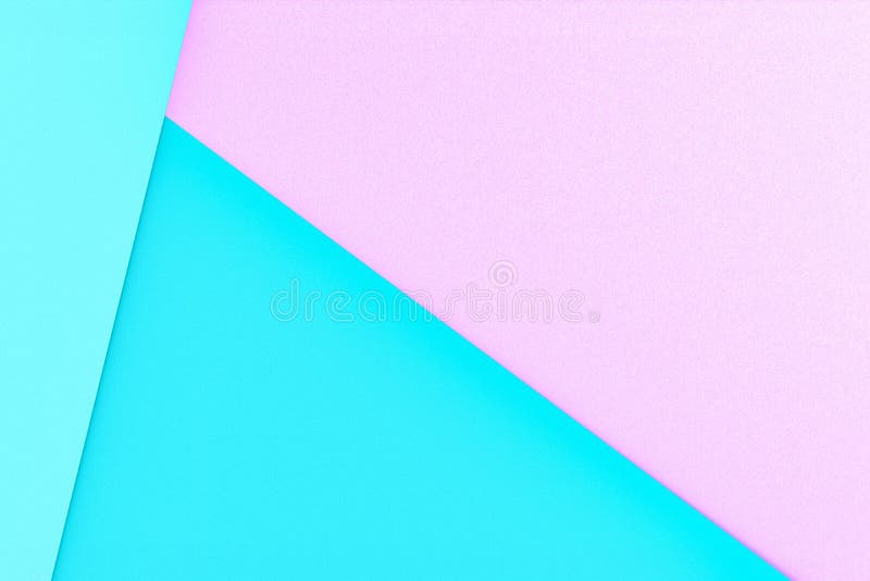 Abstract Blue Pink Color paper texture background. Minimal geometric top view simple copy space for backdrop design royalty free stock photos