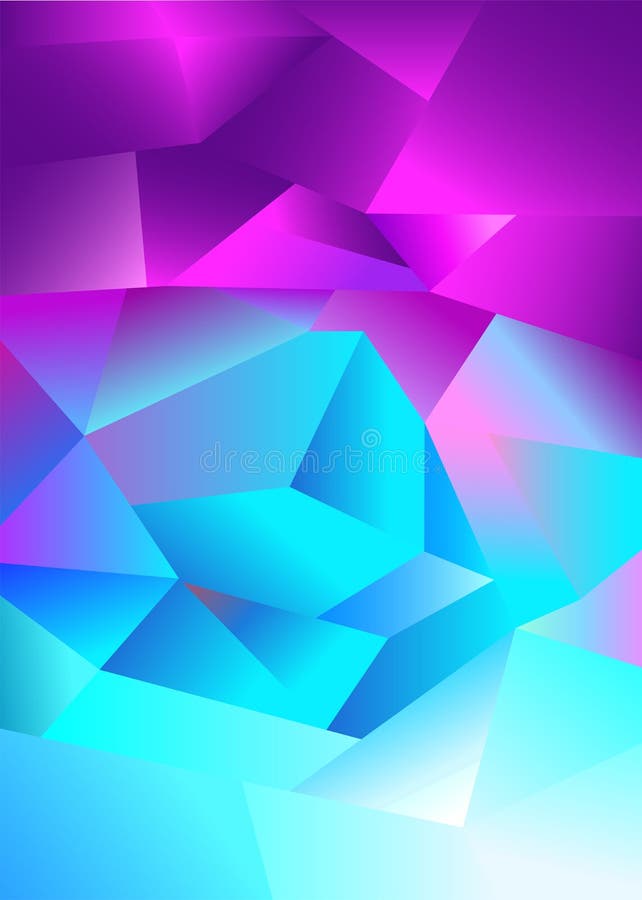 Abstract Blue Pink Polygon Background Abstract Gradient Wallpaper 