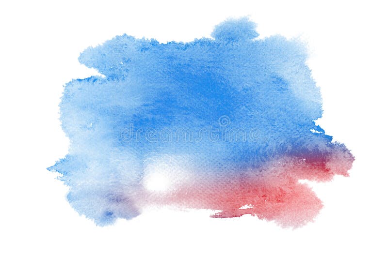 Abstract Blue and Red Watercolor on White Background. Stock Illustration -  Illustration of water, abstract: 139441397