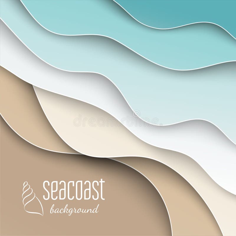 Abstract blue sea and beach summer background