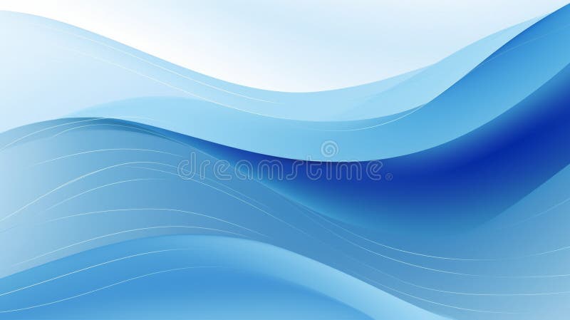 Abstract Blue Sea Wave Background royalty free illustration.