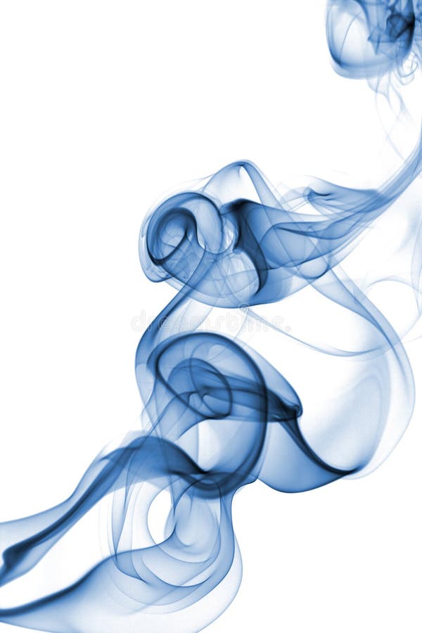 Abstract blue smoke background