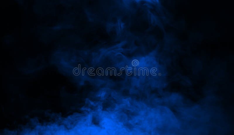 Abstract blue smoke mist fog on a black background. Texture background for graphic and web stock photos