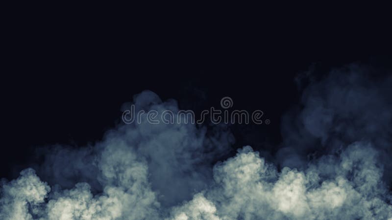 Blue And Yellow Steam On A Black Background Stock Photo - Download