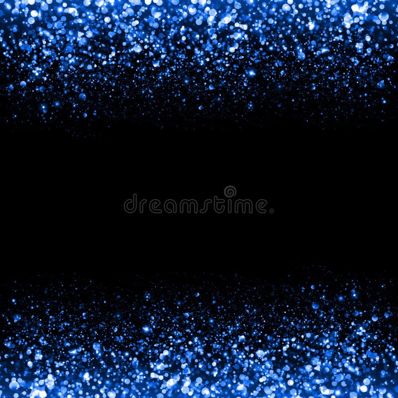 Abstract Blue Sparkle Glitter Background. Stock Illustration