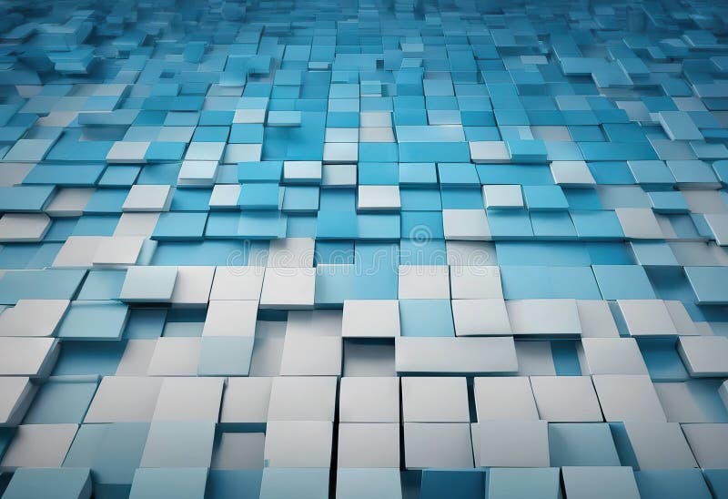 Abstract Blue Square Background Stock IllustrationBackgrounds Abstract