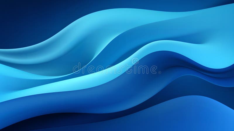 Abstract blue technology line wave design, digital futuristic soft lines and shapes design background vector illustration
