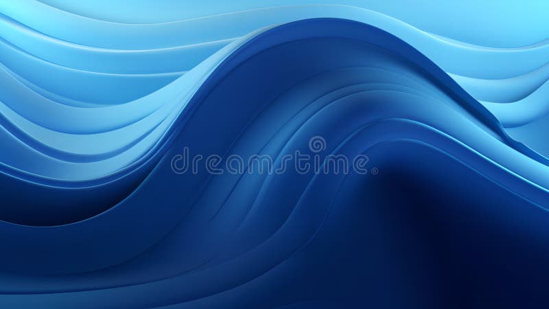 Abstract blue technology line wave design, digital futuristic soft lines and shapes design background royalty free illustration