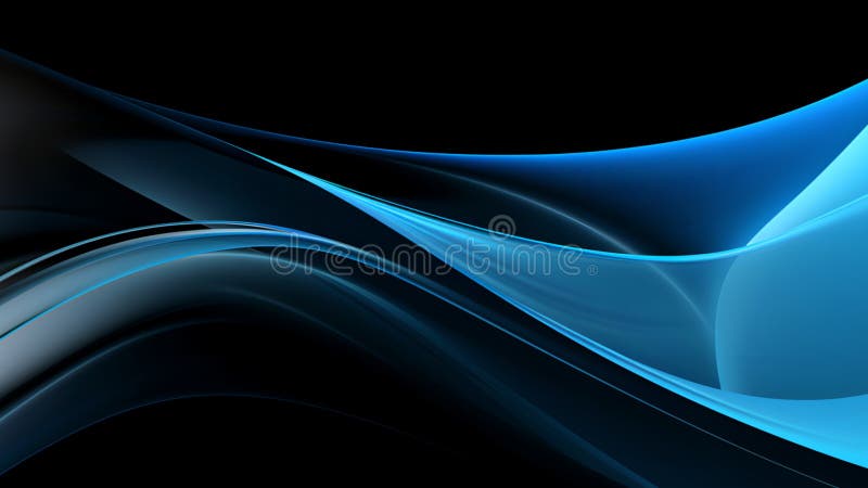 Abstract blue technology line wave design, digital futuristic soft lines and shapes design background vector illustration