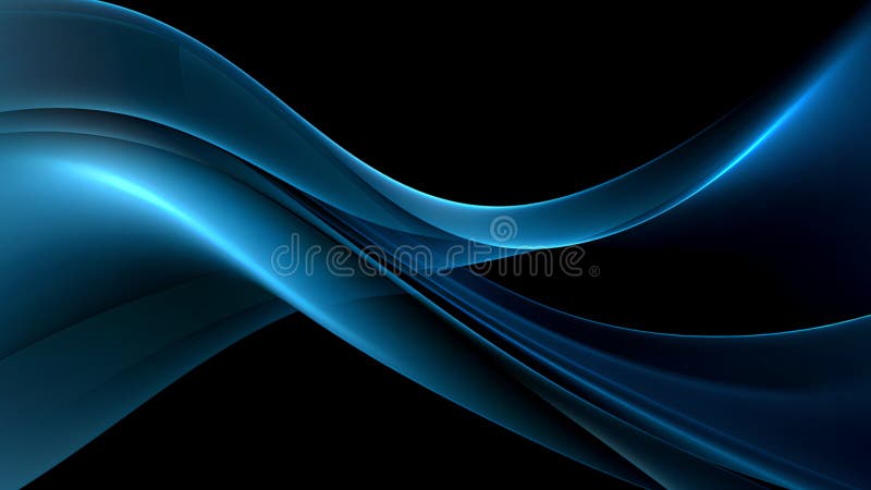 Abstract blue technology line wave design, digital futuristic soft lines and shapes design background royalty free illustration