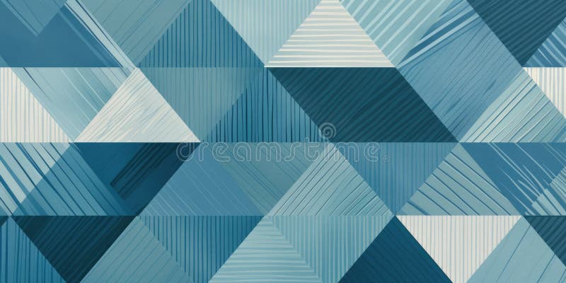 Abstract blue triangle repetitive pattern polygon geometry in background. AIG51. stock photos