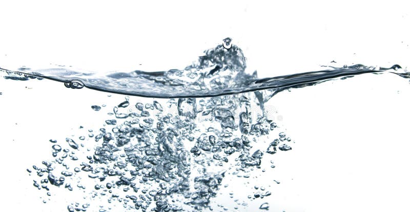 Abstract blue water bubbles royalty free stock images