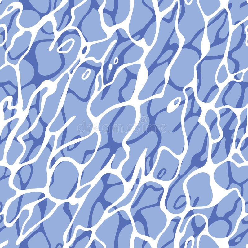 Abstract Blue Water Waves Seamless Pattern Stock Vector ...
 Ocean Water Pattern