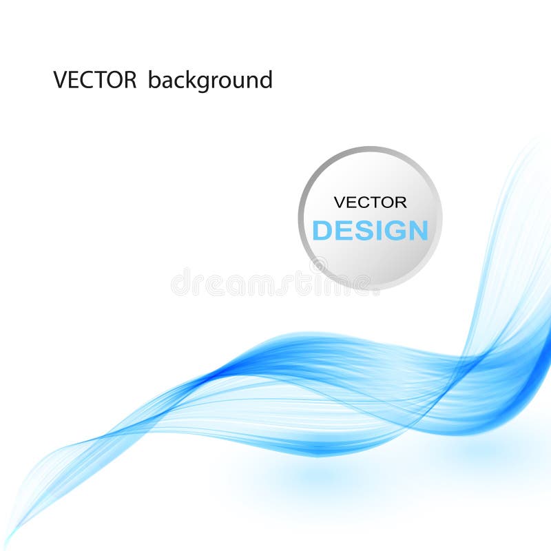 Abstract Blue Wave Background Transparent Blue Wave on White Background