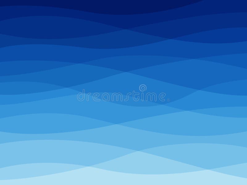 Abstract blue wave. Water waves, flowing wavy lines, dynamic sea elements, ocean or river wallpaper design. Vector vector illustration