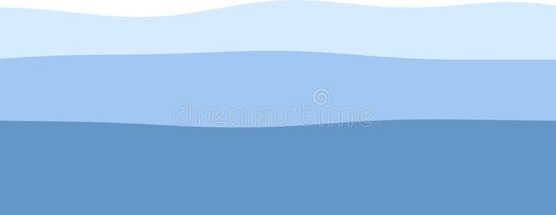 Abstract blue waves in gradient layers creating a serene ocean-inspired background royalty free illustration