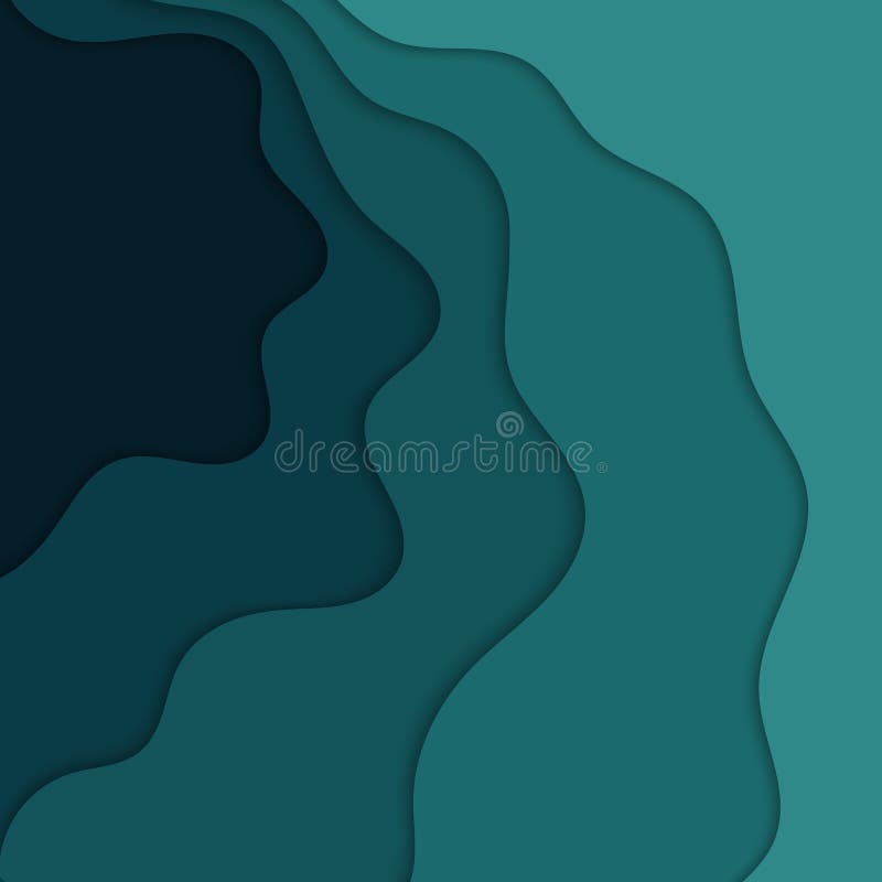 Abstract Blue Wavy Background Stock Illustration Illustration Of