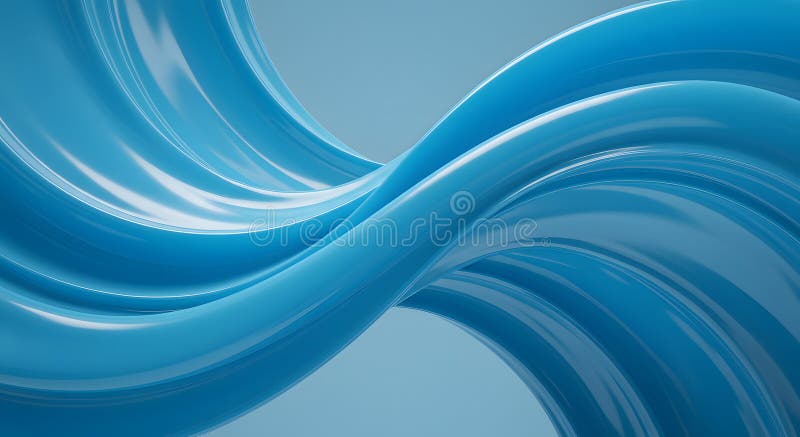Abstract blue wavy lines royalty free illustration