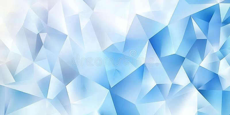 Abstract Blue and White Geometric Low Polygonal Background Texture royalty free illustration