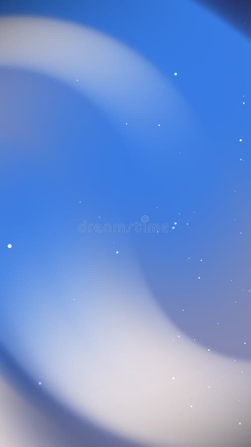 Abstract Blue and White Swirl Background: Serene Celestial Design with Glimmering Particles vector illustration