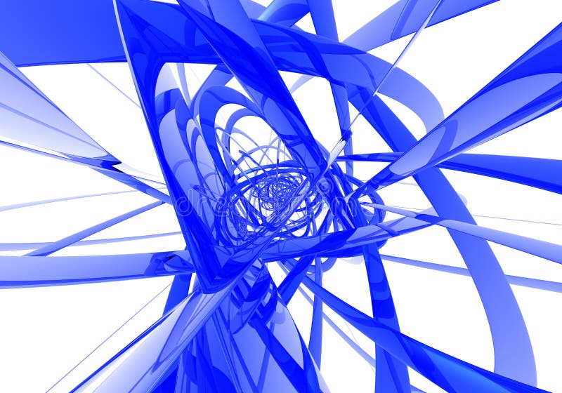 Abstract blue wires