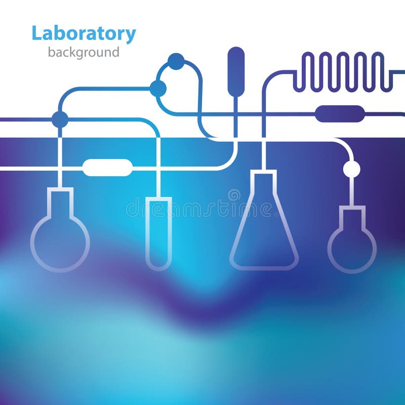 Abstract bluish laboratory background.