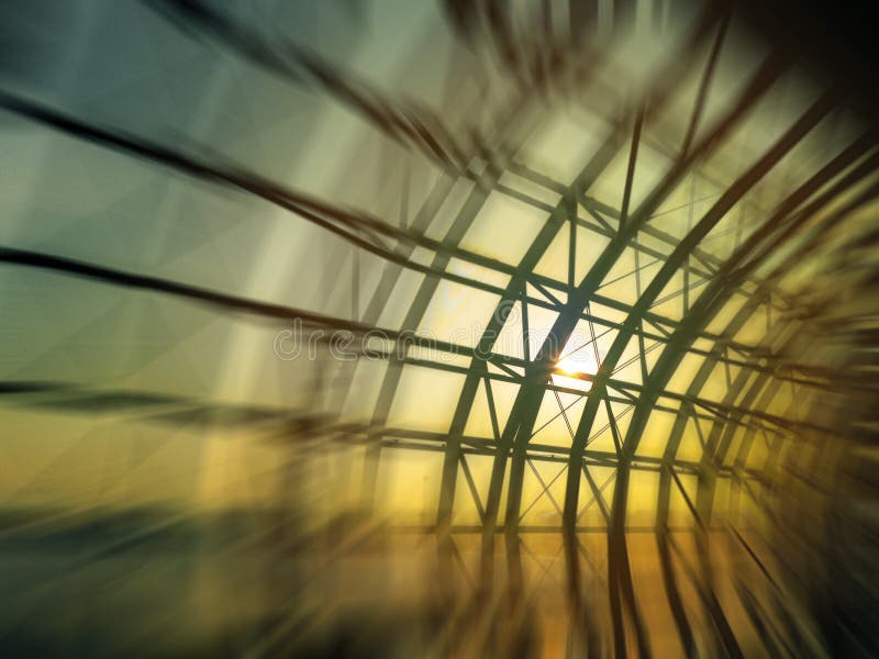 Abstract blur background silhouette building structure at sunset stock images Abstract blur background silhouette building structure at sunset stock images