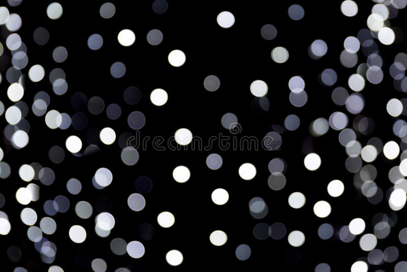 Abstract Blur Black and White Bokeh Background. Many Round Light on  Background Stock Image - Image of circle, design: 143584753