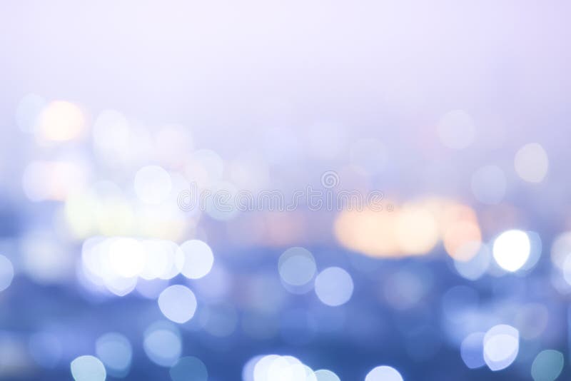 Abstract blur bokeh night city background