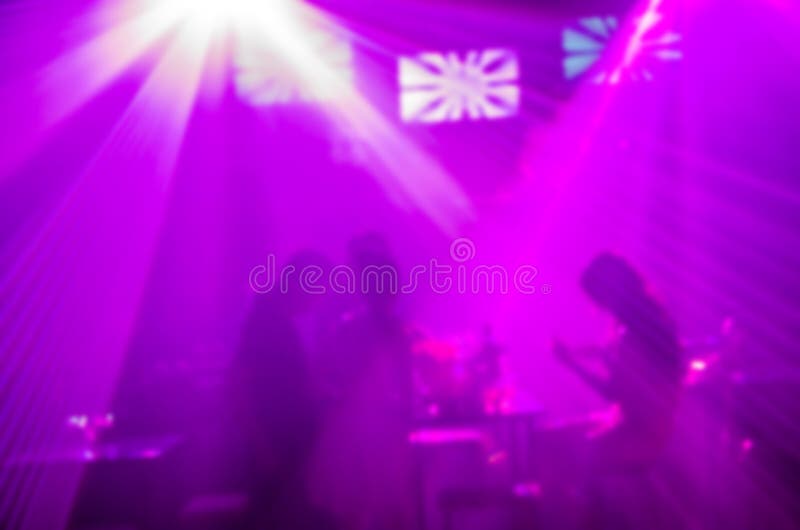 Abstract Blur Light and Silhouette in Club Party is Blurred for ...