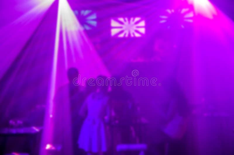 Abstract Blur Light and Silhouette in Club Party is Blurred for ...