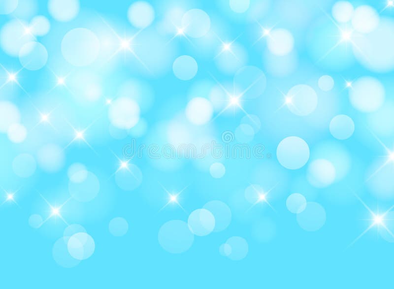 Abstract Blurred Blue Sky Background with Bokeh Lighting Effect. Stock  Vector - Illustration of card, glitter: 125812785