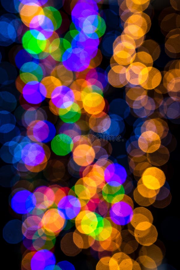 Abstract Blurred Christmas Lights Background Stock Photo Image of