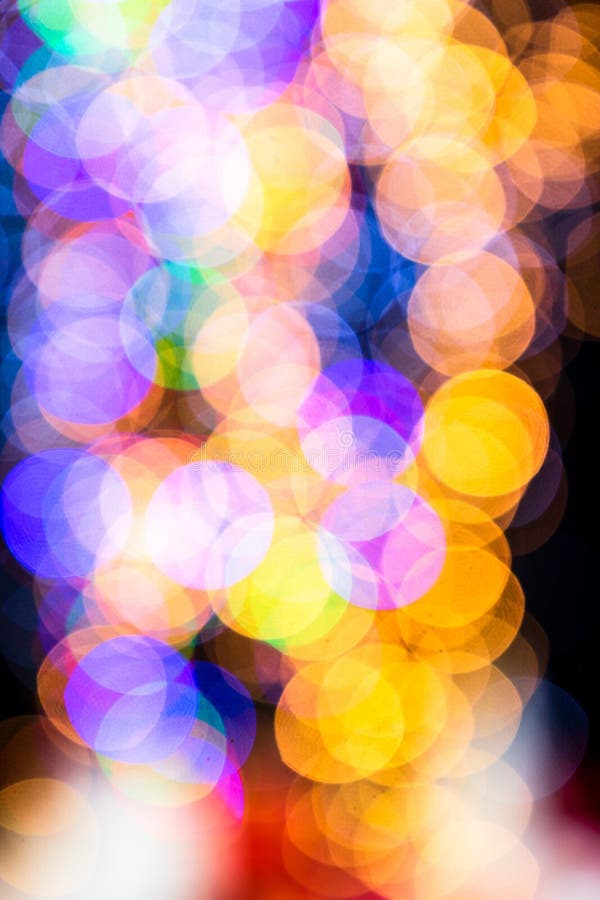 Abstract Blurred Christmas Lights Background Stock Photo Image of