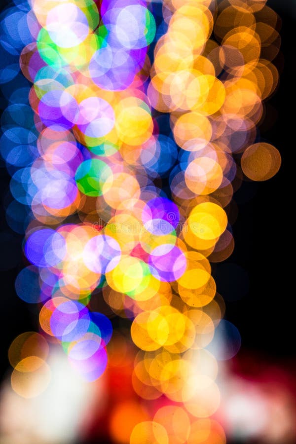 Abstract Blurred Christmas Lights Background Stock Image Image of