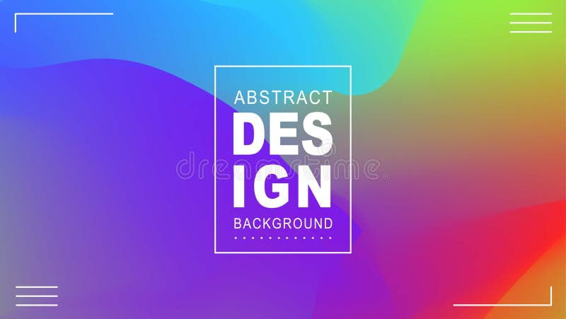 Abstract Blurred Dynamic Gradient Mesh Multicolor Background. stock illustration