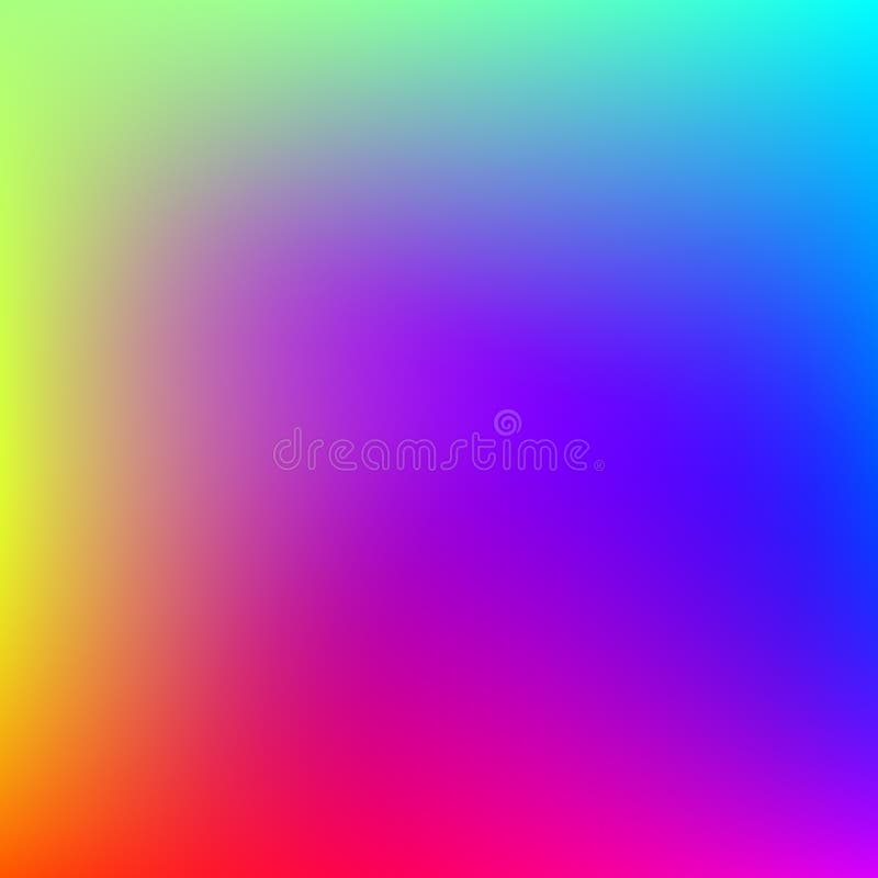 Abstract blurred gradient mesh background. Colorful smooth banner background. Bright rainbow colors blend illustration. Vector