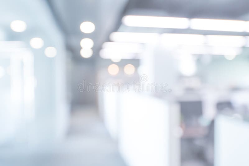 Abstract blurred office interior background