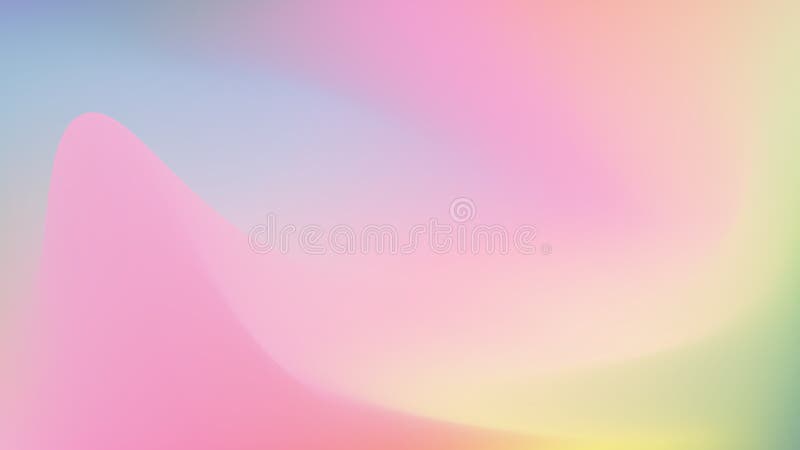 Abstract blurry gradient background in pastel holographic colors. Blurred fluid wavy texture. Smooth transitions of stock illustration
