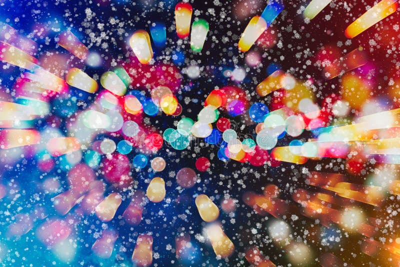 Abstract bokeh background. Christmas Glittering background. Abstract christmas background. Glittering Christmas background. Yellow vector illustration
