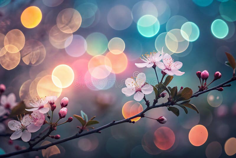 Abstract bokeh background royalty free illustration