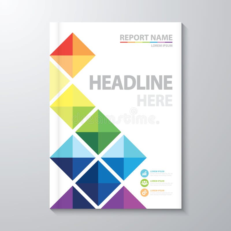 abstract book cover colorful geometric background design template layout size annual report brochure flyer poster banner 56408992