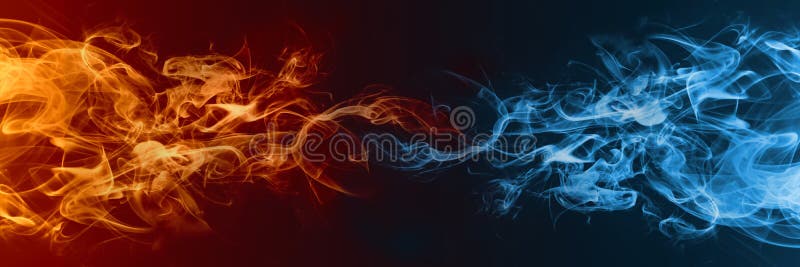 Abstract Brand en Ijselement tegen versus elkaar achtergrond royalty-vrije illustratie Abstract Brand en Ijselement tegen versus elkaar achtergrond royalty-vrije illustratie